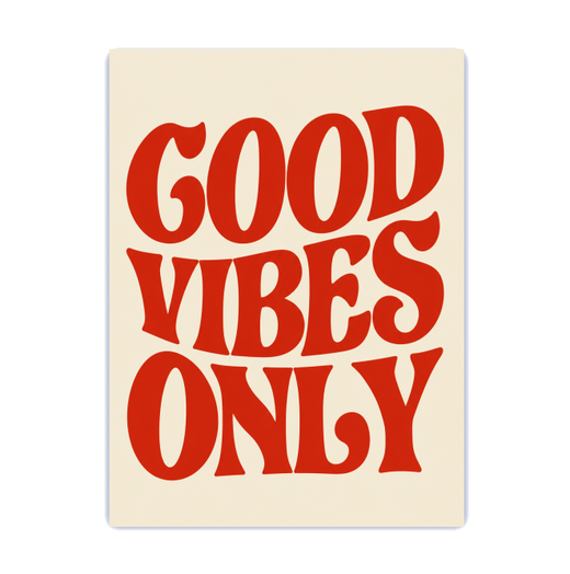 Placa decorativa - Good Vibes