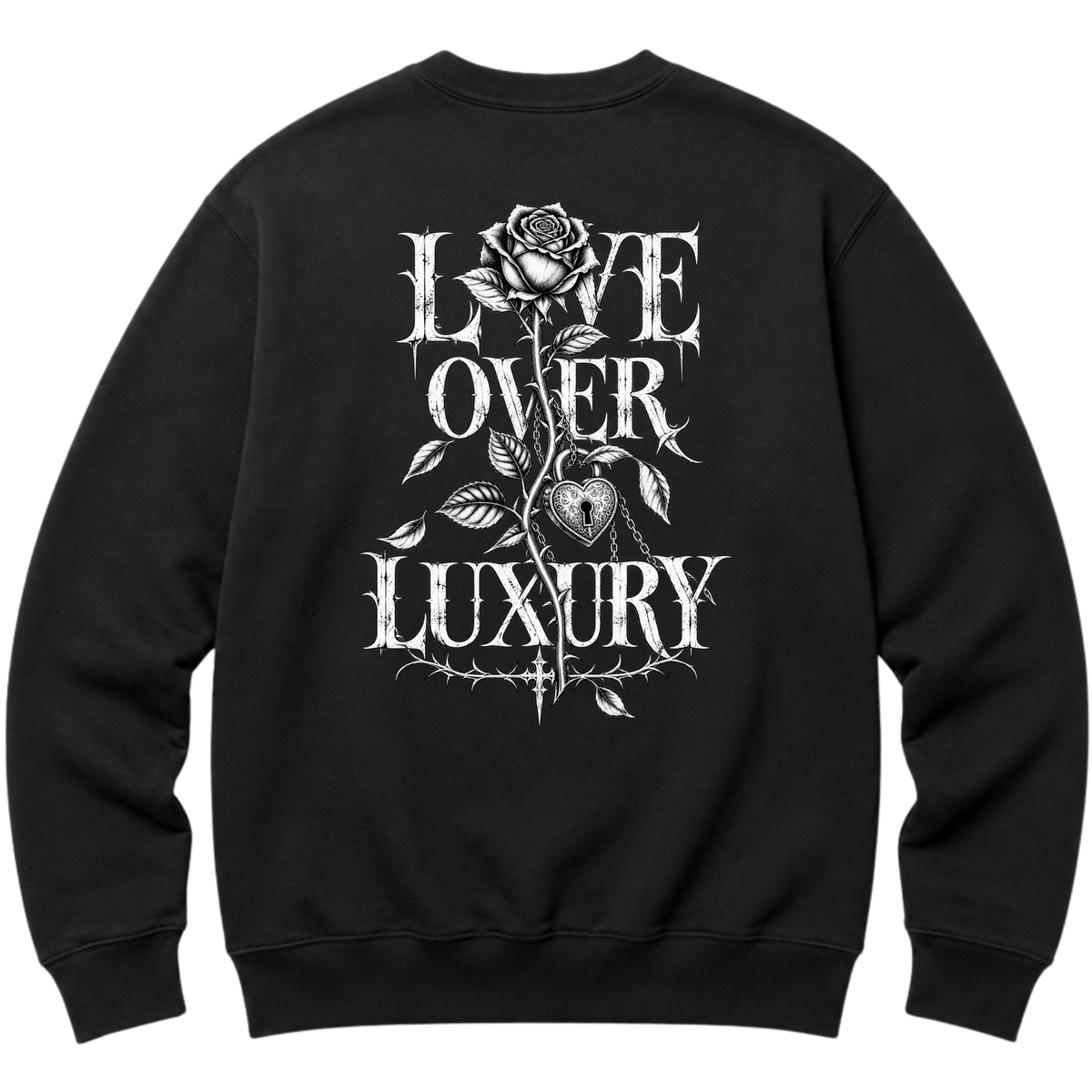 Moletom Crew Essential - Love Over Luxury