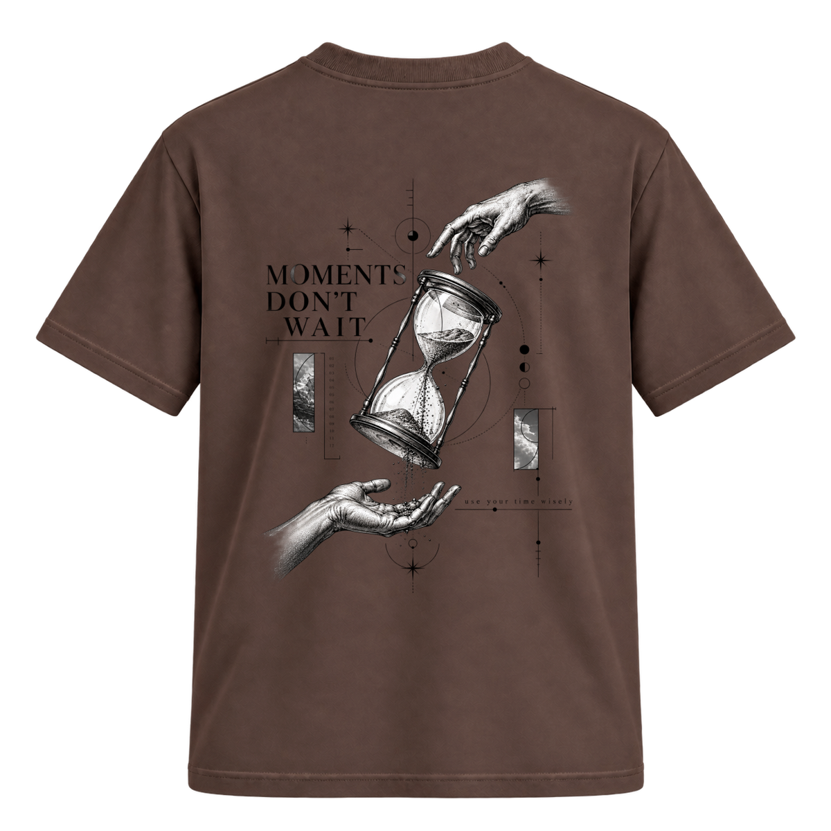 Camiseta Regular Suedine - No Time to Waste