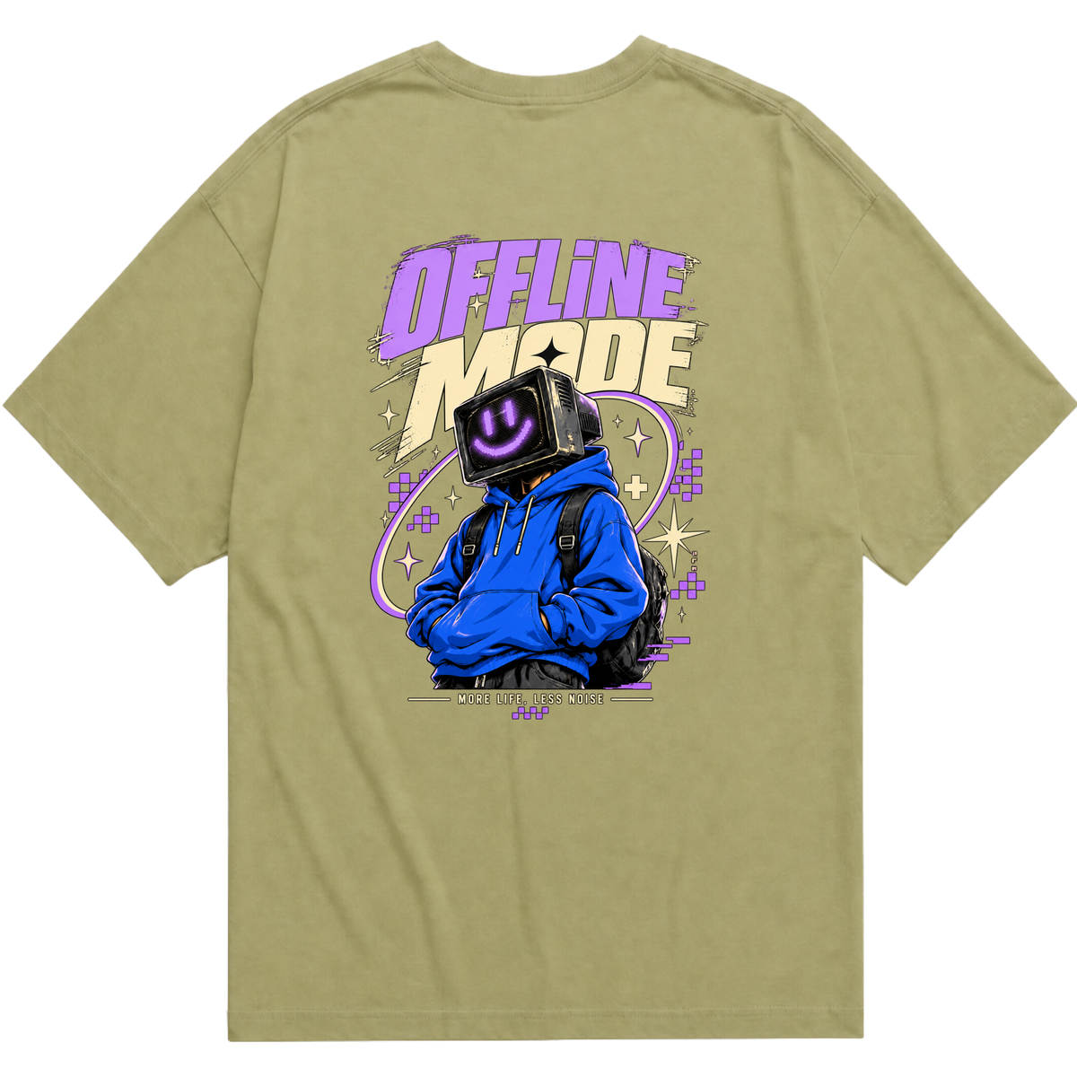 Oversized Essential - Offline Mode (Técnica DTG)
