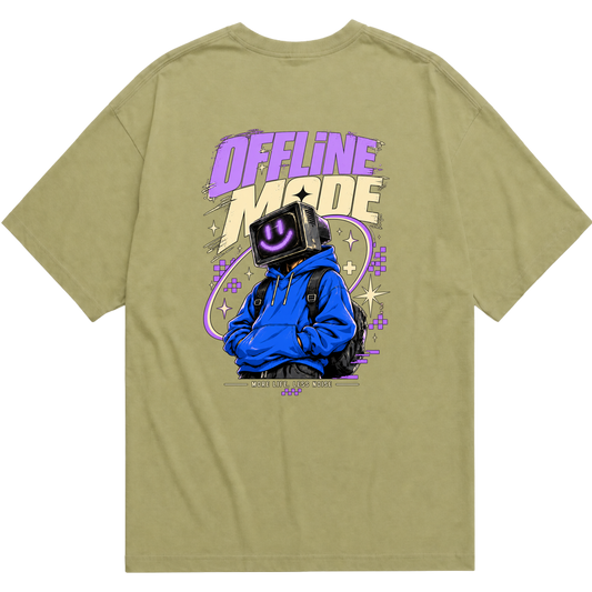 Oversized Essential - Offline Mode (Técnica DTG)