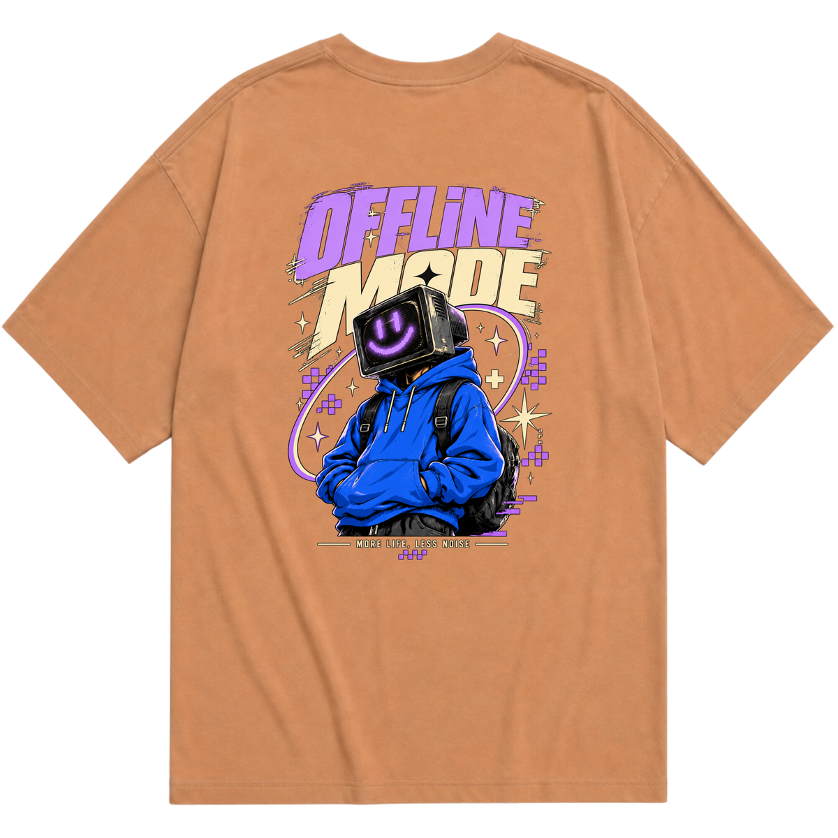 Oversized Essential - Offline Mode (Técnica DTG)