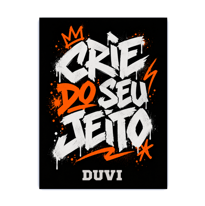 Placa decorativa - Crie do seu jeito