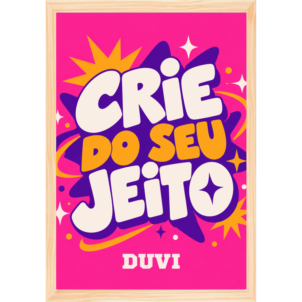 Quadro Tradicional - Crie do seu jeito