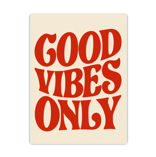 Placa decorativa - Good Vibes